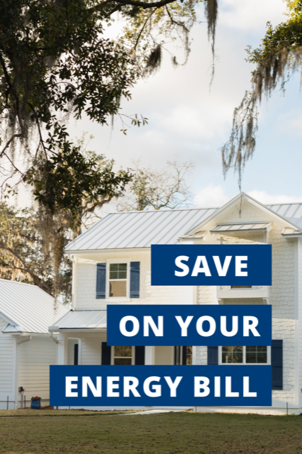 Coastal home with energy-efficient windows helping homeowners save on energy bills and improve year-round comfort