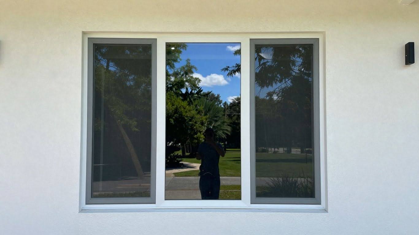 Energy-efficient window installed in a Jacksonville home.