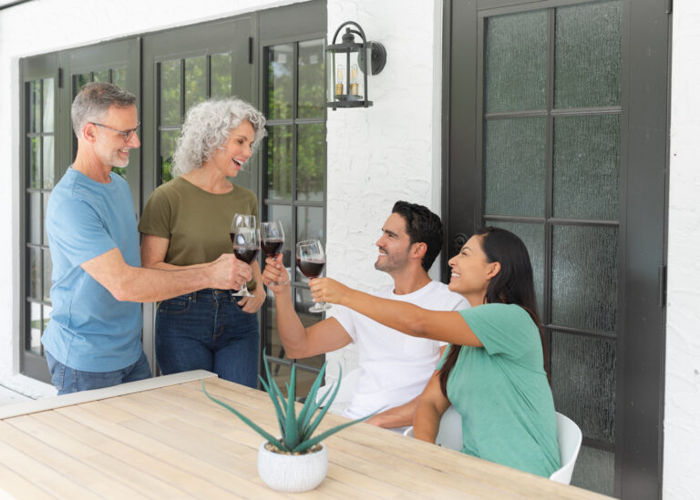 Triangle Area family celebrating after Wallaby Windows replacement with Pane-Free Guarantee and warranty protection