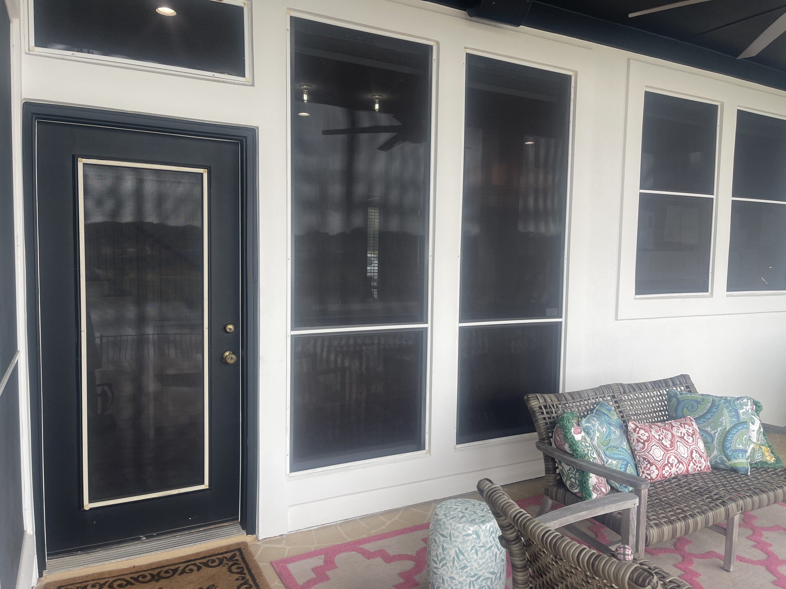 Old single door before Wallaby sliding door installation