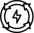 Icon of energy savings symbolizing energy-efficient replacement windows installed in Durham NC