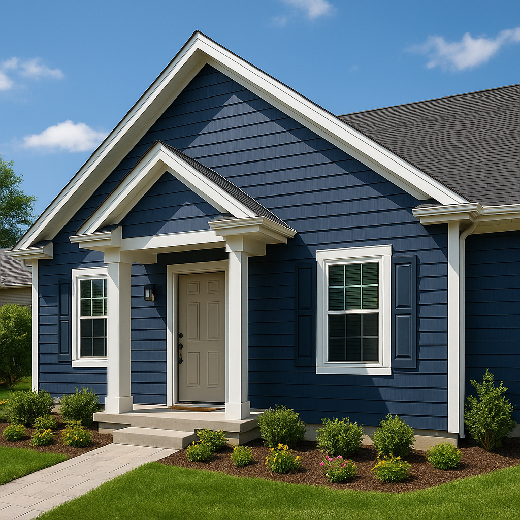 Siding style could be horizontal lap or board & batten
